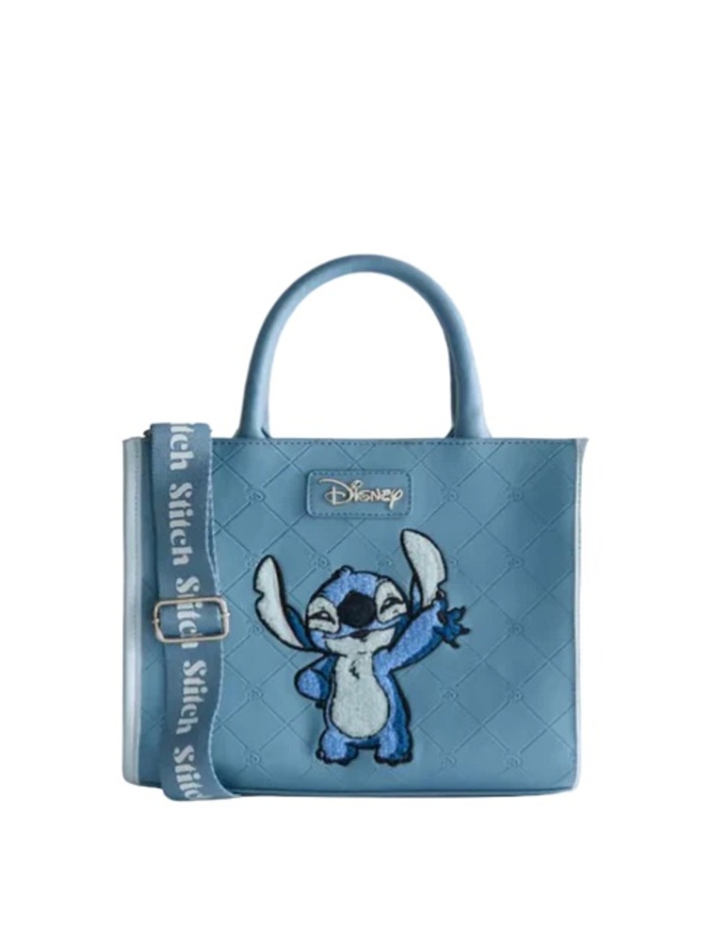 Primark Disney Stitch Embroidered and Embossed with Disney “D” Crossbody Tote